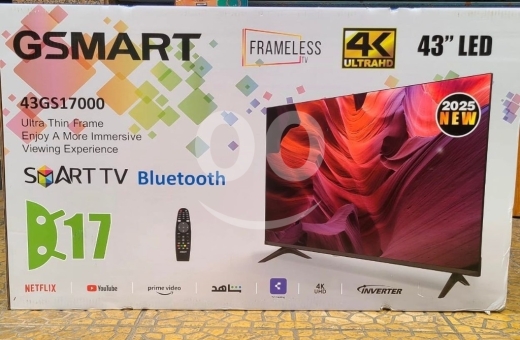 TV & videos in Al Dahye - استمتع بصورة مذهلة بدقة 4K Ultra HD مع تصميم Frameless عصري يضيف لمسة فخامة لمنزلك تلفزيون ذكي بنظ