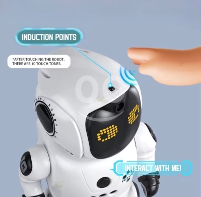 ? INTELLIGENT PROGRAMMING ROBOT LED emoji eyes with expressions Remote control + gesture — 5
