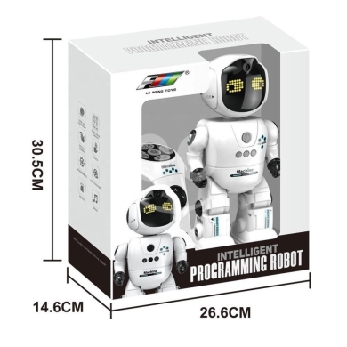 ? INTELLIGENT PROGRAMMING ROBOT LED emoji eyes with expressions Remote control + gesture — 2