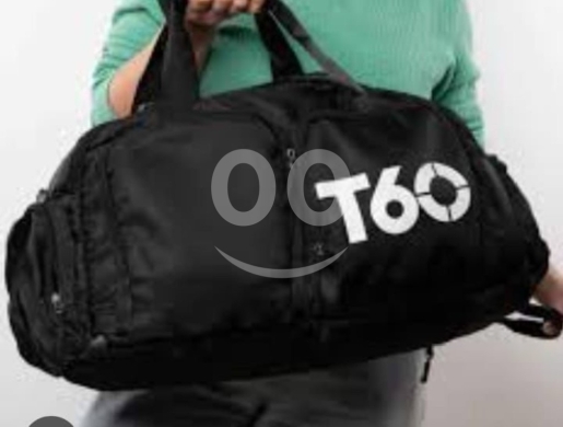 2-in-1 Convertible Black Nylon Tote Backpack — 2