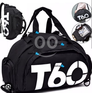 2-in-1 Convertible Black Nylon Tote Backpack — 7
