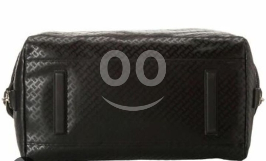 Luxury Patterned Black Travel Duffel Bag — 2
