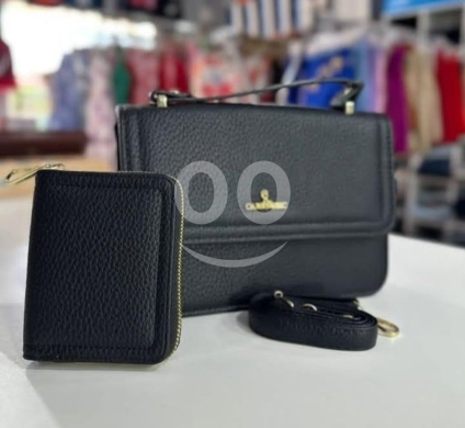 Clothes, Footwear & Accessories in Beirut City - طقم حقيبة يد جلدية فاخرة باللون الأسود