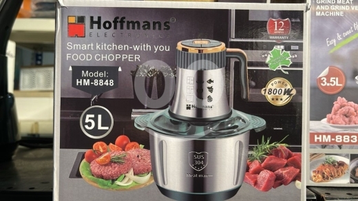 Kitchen appliances in Minieh - Hoffmans 1800W Electric Food Chopper - 5L Large Capacity Stainless Steel Meat & Vegetable Grinder ($