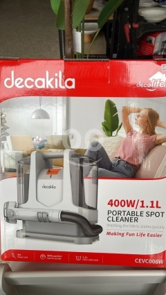 ماكينة غسيل كنب ومفروشات Decakila المحمولة بقوة 400 واط - تنظيف عميق للبقع مع كفالة سنة