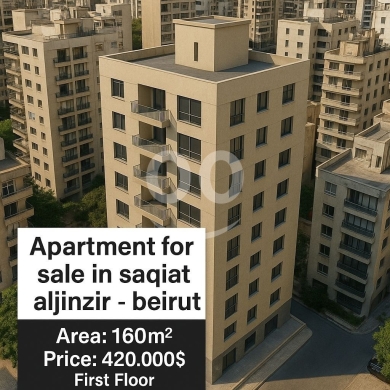 Apartments for sale dans sakiet al-janzeer - شقة 160م² طابق أول في ساقية الجنزير للبيع