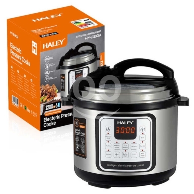 Kitchen appliances in Accaoui - ?? HALEY 6L Electric Pressure Cooker 1200W Stainless Steel Non-Stick Multi-Cooker Digital LED Disp