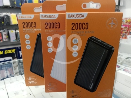 Mobile accessories in Bchamoun - Kakusiga 20,000mAh High-Capacity Power Bank - Fast Charging Portable Charger with Dual USB & Type-C