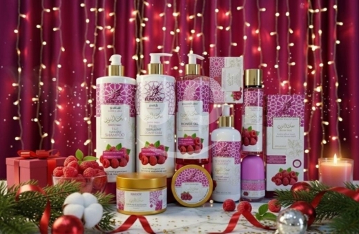 Health & Beauty in Zahleh - مجموعة العناية بمسك التوت من الكنوز للجسم والشعر | Al Kunooz Berry Musk 9-Piece Complete Beauty Set
