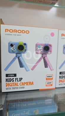 Caméras, caméscopes et équipement de studio dans Mtaileb - Porodo Kids Flip Digital Camera LFS014 - 48MP Photos & 1080P Video with Tripod Stand