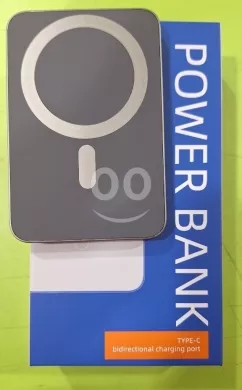 شاحن متنقل تكنو لاسلكي مغناطيسي بمنفذ تايب سي | Tecno Wireless Magnetic Power Bank Type-C Port