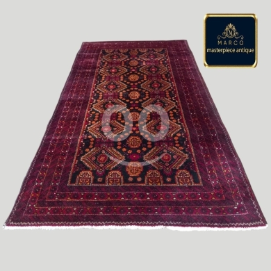 Other Goods in Badaro - Handmade Baluch Ghasem Abad Persian Rug - 100% Pure Wool, 1.94x1.05m (Mint Condition)