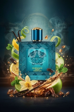 Health & Beauty in Ain Saadeh - عطر فرزاتشي إيروس بارفيوم رجالي ١٠٠مل مركز | Versace Eros Parfum Men 100ml Intense
