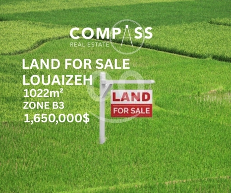 Lands for sale in Loueizeh - Land for sale in Louizeh 1022 meters