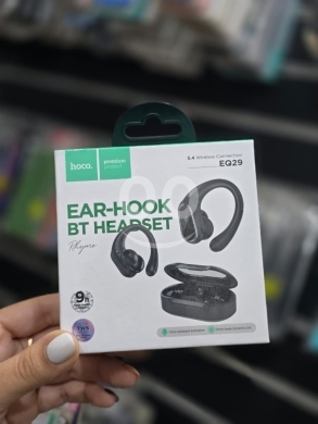 اكسسوارات الهاتف المحمول في راشيا - Hoco EQ29 Rhyme Ear-Hook True Wireless Bluetooth 5.4 Headset with LED Display