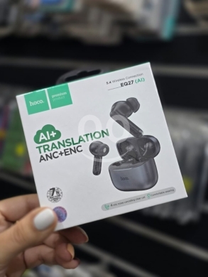 اكسسوارات الهاتف المحمول في راشيا - Hoco EQ27 (AI) True Wireless ANC+ENC Noise Cancelling Earbuds