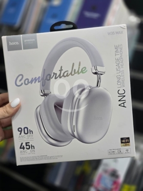 اكسسوارات الهاتف المحمول في راشيا - Hoco W35 Max ANC Wireless Headphones - Hi-Fi Audio & 90-Hour Battery Life