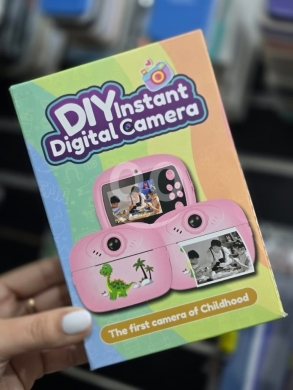 الكاميرات ومعدات الاستوديو في راشيا - DIY Instant Print Digital Camera - 1080P HD Kids&#039; Camera with Ink-Free Printing