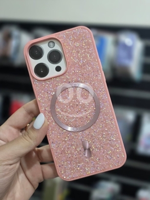 اكسسوارات الهاتف المحمول في راشيا - Luxury Crystal MagSafe Case for iPhone - Sparkling Swarovski Style Protection