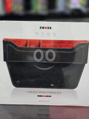 أكسسوارات وقطع غيار للمركبات في راشيا - Zhuse Premium Leather Car Seat Gap Organizer - Universal Console Side Storage Box