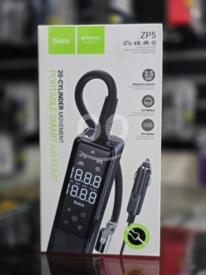 أكسسوارات وقطع غيار للمركبات في راشيا - Hoco ZP5 May Smart Portable Car Air Pump - 20-Cylinder Efficient Inflation
