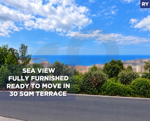 Fully Furnished/Sea View/30 SQM Terrace/Keserouan/Sahel Alma-ساحل علما/REF#RY140286