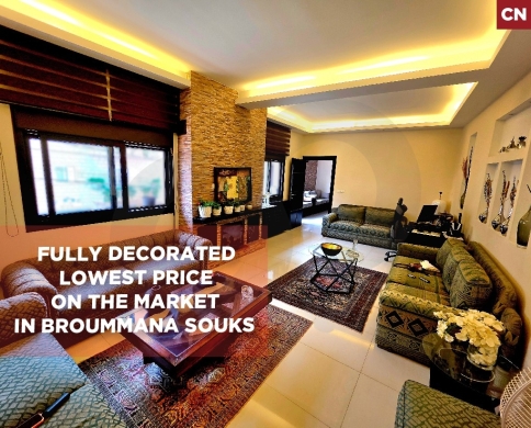 Fully decorated/Prime Location/Hidden gem/Metn/Broummana-برمانا/REF#CN140283