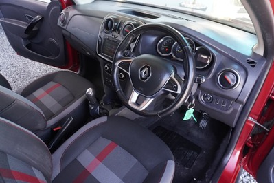 2019 RENAULT SANDERO, Burgundy, 132000Kms, Manual, Hatchback, Petrol, R109 995, Wingfield Motors Goodwood
