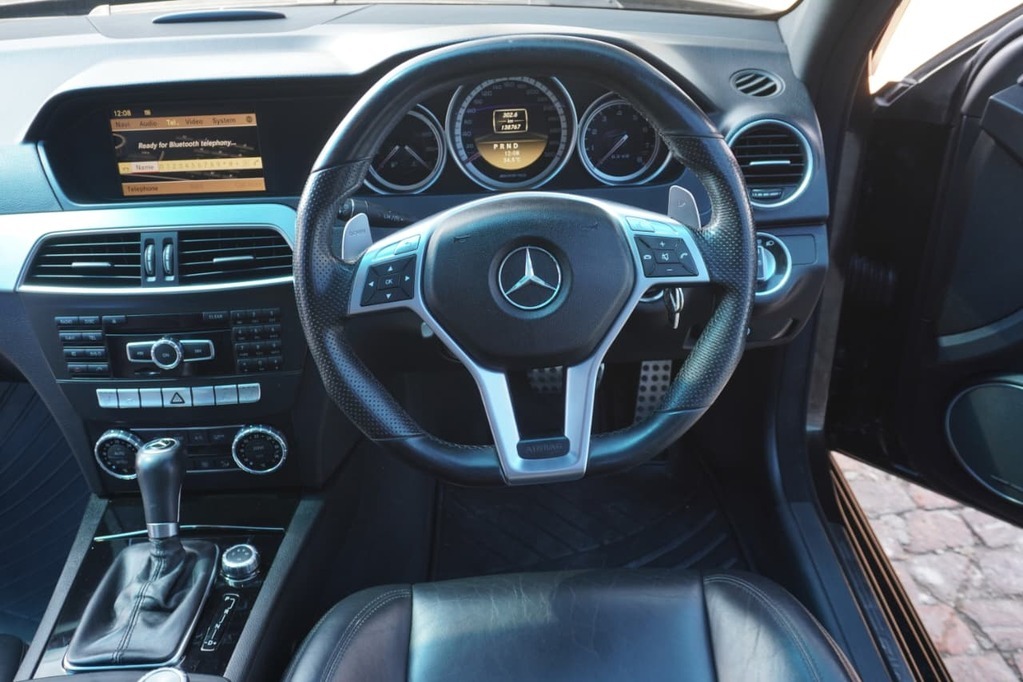 2012 MERCEDES-BENZ C CLASS SEDAN, Black, 139000Kms, Automatic, Sedan, Petrol, R649 900, Wingfield Motors Kuilsriver