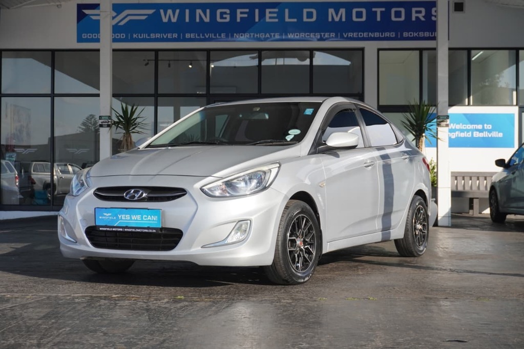2016 HYUNDAI ACCENT, Silver, 184332Kms, Manual, Sedan, Petrol, R139 990, Wingfield Motors Bellville