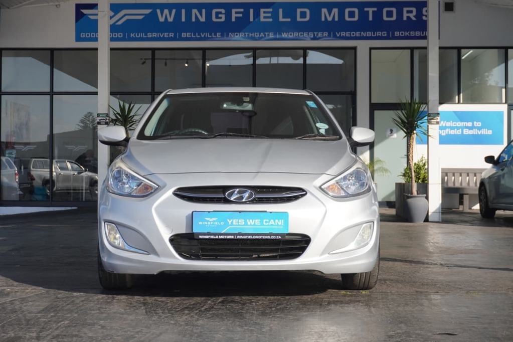 2016 HYUNDAI ACCENT, Silver, 184332Kms, Manual, Sedan, Petrol, R139 990, Wingfield Motors Bellville