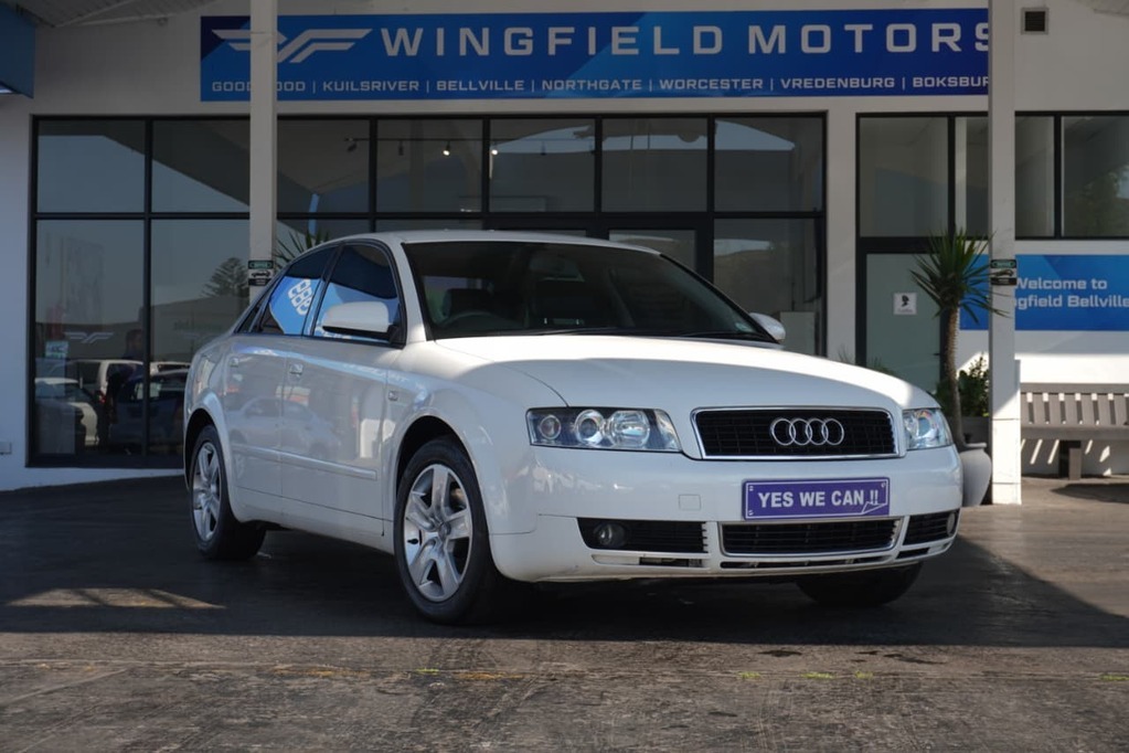 2002 AUDI A4, White, 176500Kms, Manual, Sedan, Petrol, R79 900, Wingfield Motors Bellville