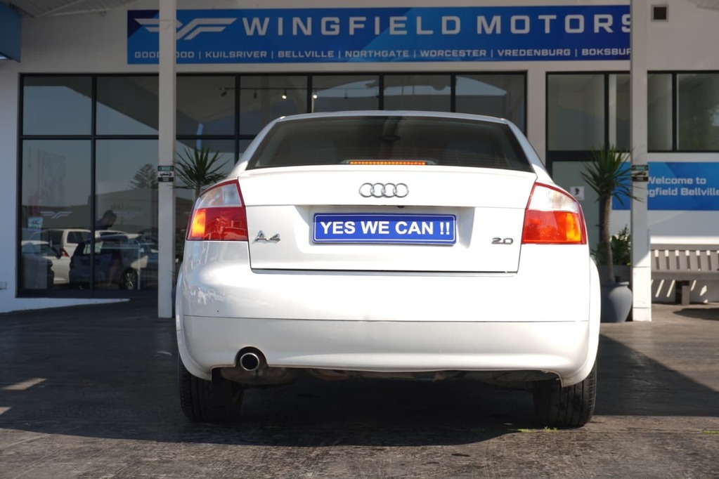 2002 AUDI A4, White, 176500Kms, Manual, Sedan, Petrol, R79 900, Wingfield Motors Bellville