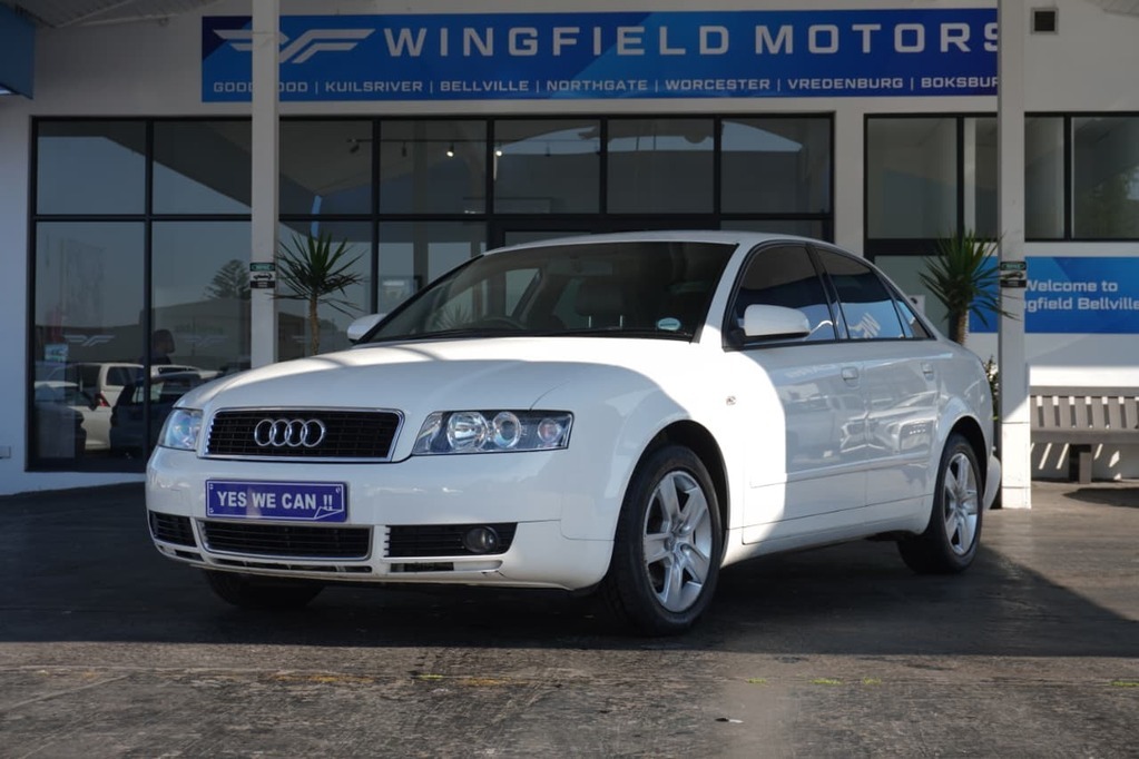 2002 AUDI A4, White, 176500Kms, Manual, Sedan, Petrol, R79 900, Wingfield Motors Bellville
