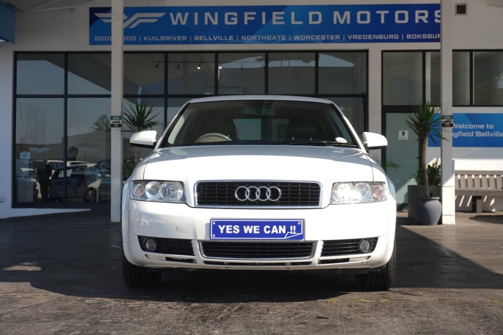 2002 AUDI A4, White, 176500Kms, Manual, Sedan, Petrol, R79 900, Wingfield Motors Bellville