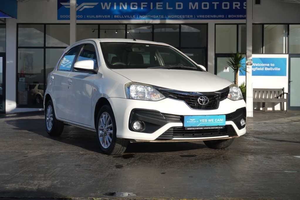 2020 TOYOTA ETIOS, White, 98000Kms, Manual, Hatchback, Petrol, R159 900, Wingfield Motors Bellville