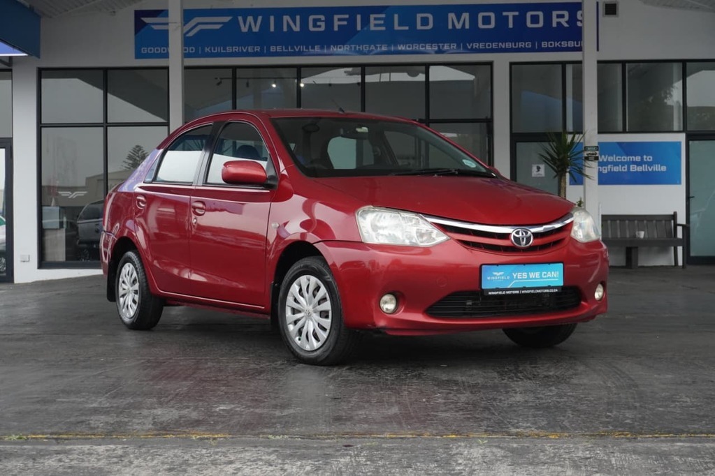 2013 TOYOTA ETIOS, Red, 193668Kms, Manual, Sedan, Petrol, R114 900, Wingfield Motors Bellville