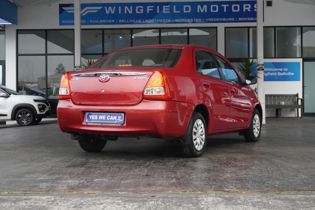 2013 TOYOTA ETIOS, Red, 193668Kms, Manual, Sedan, Petrol, R114 900, Wingfield Motors Bellville