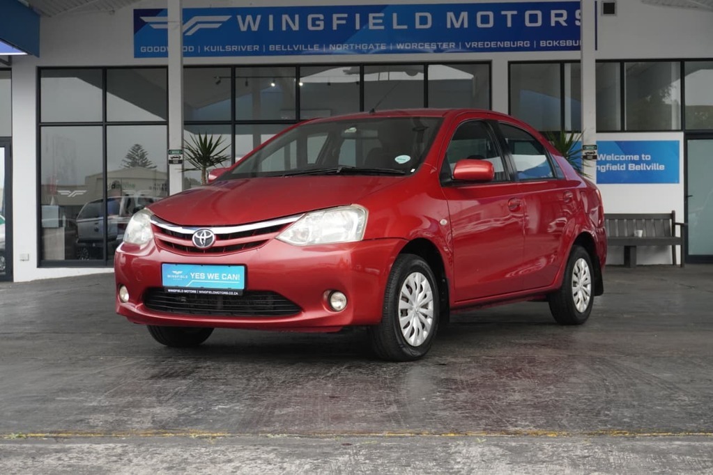 2013 TOYOTA ETIOS, Red, 193668Kms, Manual, Sedan, Petrol, R114 900, Wingfield Motors Bellville