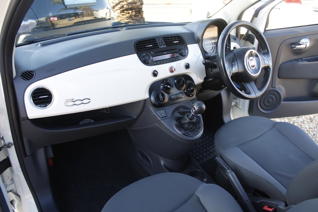 2012 FIAT 500, White, 144320Kms, Manual, Hatchback, Petrol, R99 900, Wingfield CYD