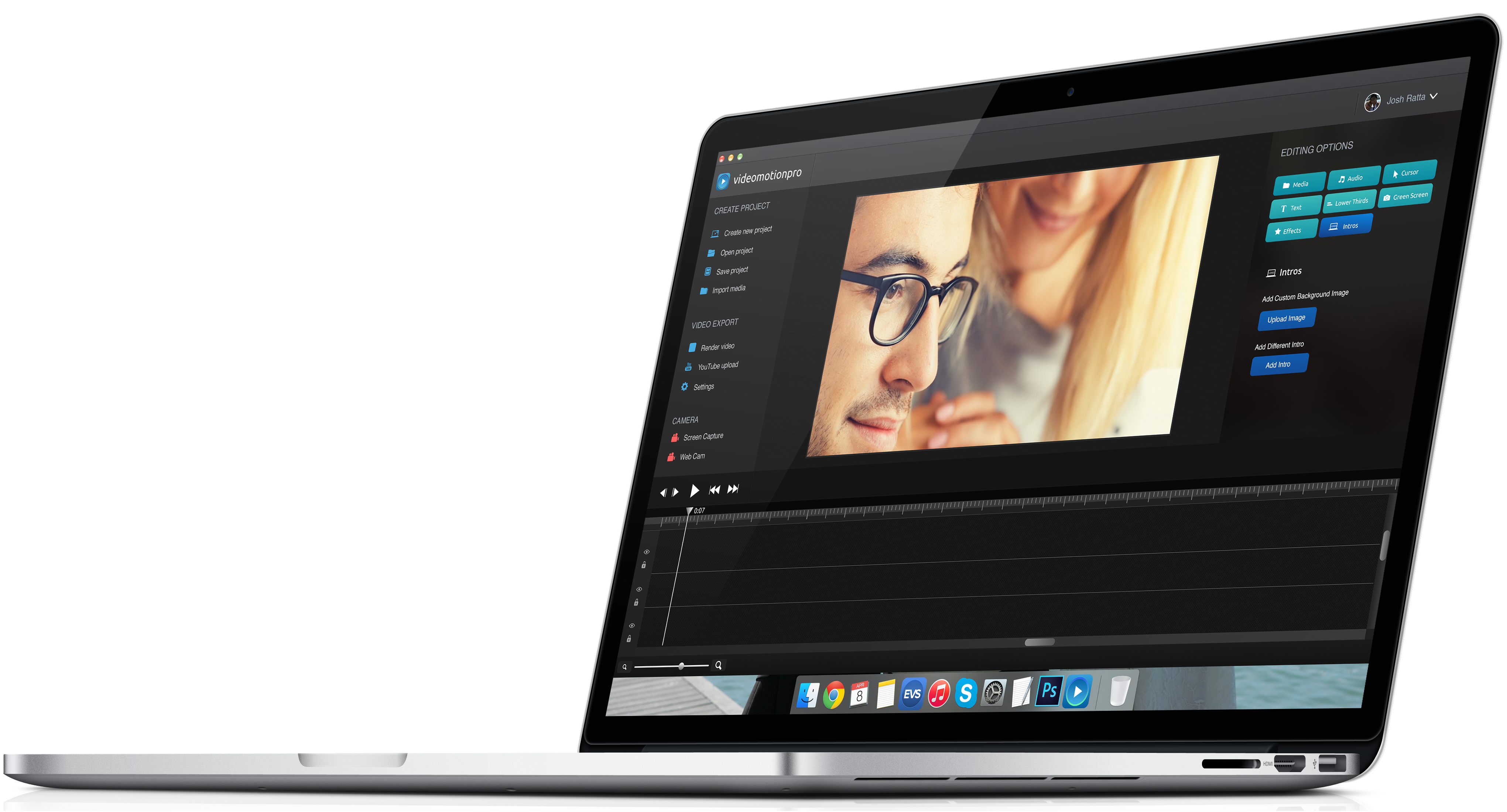 Screencasting, video editing and post-production for Macs and PCs: VideoMotionPro