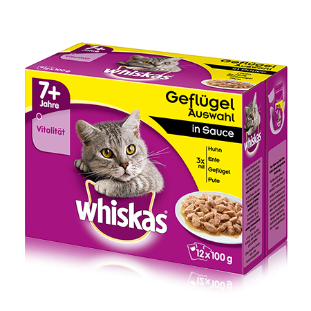 7+ Geflügelauswahl in Sauce 12x100g