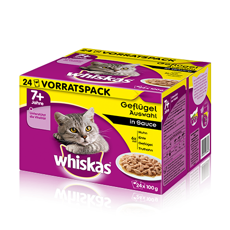 7+ Geflügelauswahl in Sauce 24x100g