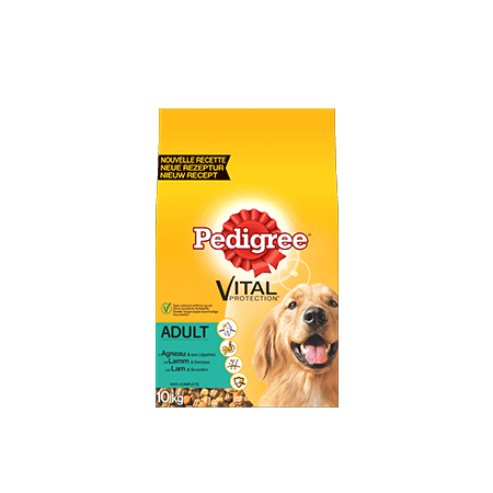 PEDIGREE<sup>®</sup> brokjes met lamsvlees voor volwassen honden 10kg