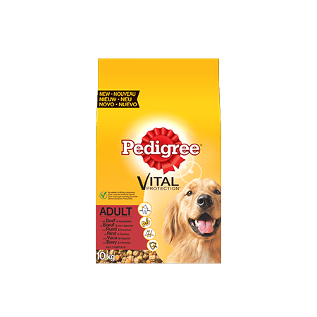 PEDIGREE<sup>®</sup> brokjes met rund voor volwassen honden 10kg
