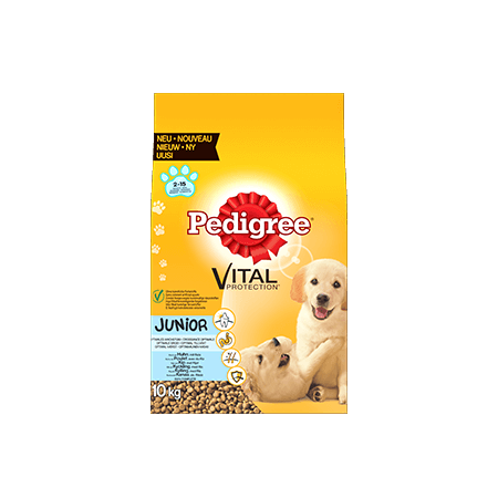 PEDIGREE<sup>®</sup> met kip en rijst voor junior honden 10kg