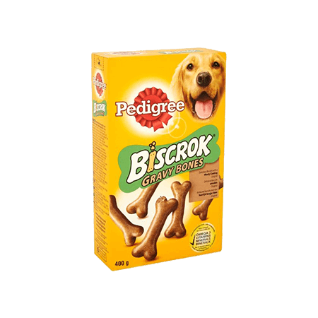 PEDIGREE<sup>®</sup> BISCROCK GRAVY BONES 400g