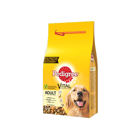 PEDIGREE<sup>®</sup> croquettes à la volaille pour chien adulte 3kg