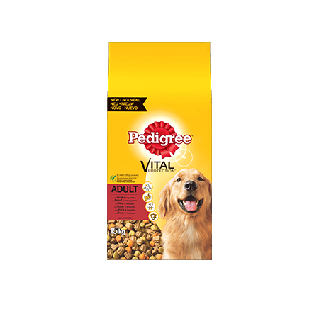 PEDIGREE<sup>®</sup> croquettes au Boeuf pour chien adulte 15kg