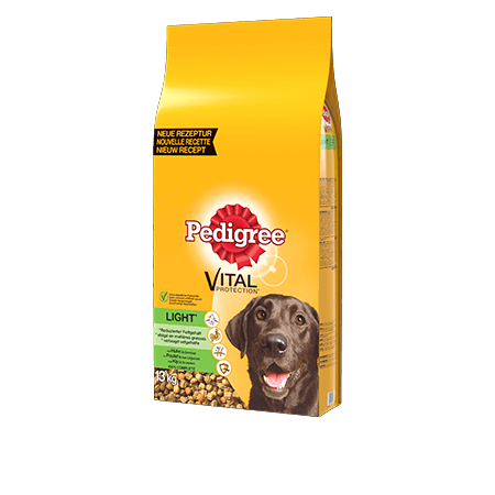 PEDIGREE<sup>®</sup> croquettes light à la volaille pour chien adulte 13kg
